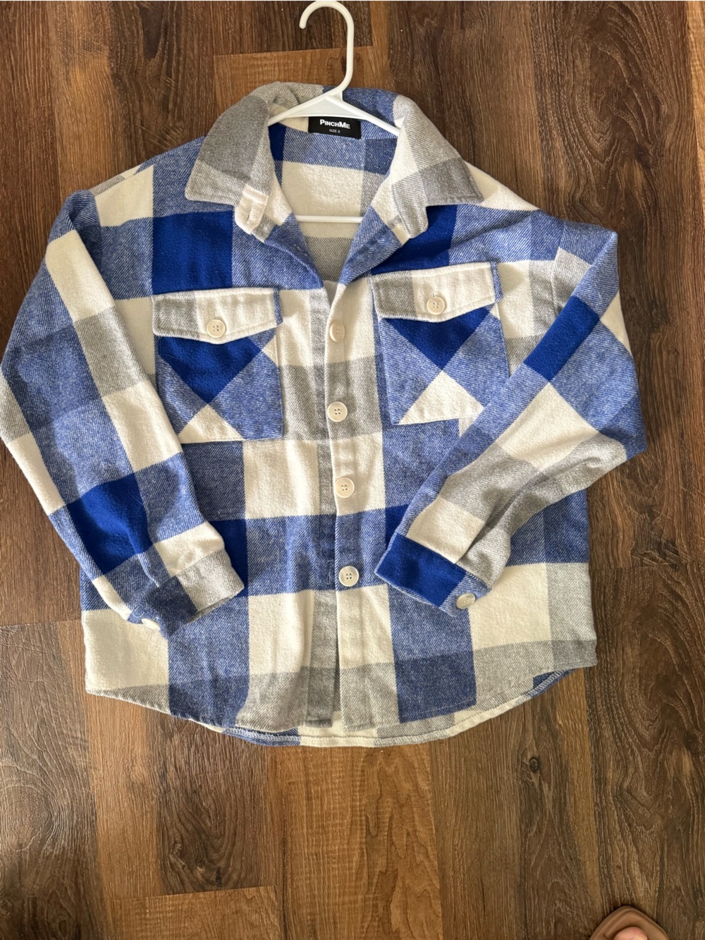 Blue/White Buffalo Plaid Shacket : Small